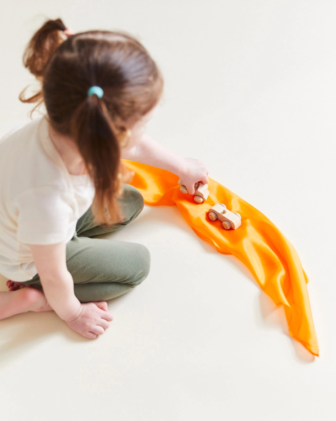 New Mini Solid Colour Orange Playsilks