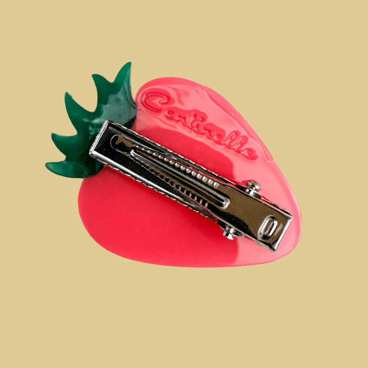 Neon Mini Strawberry Hair Clip image 1