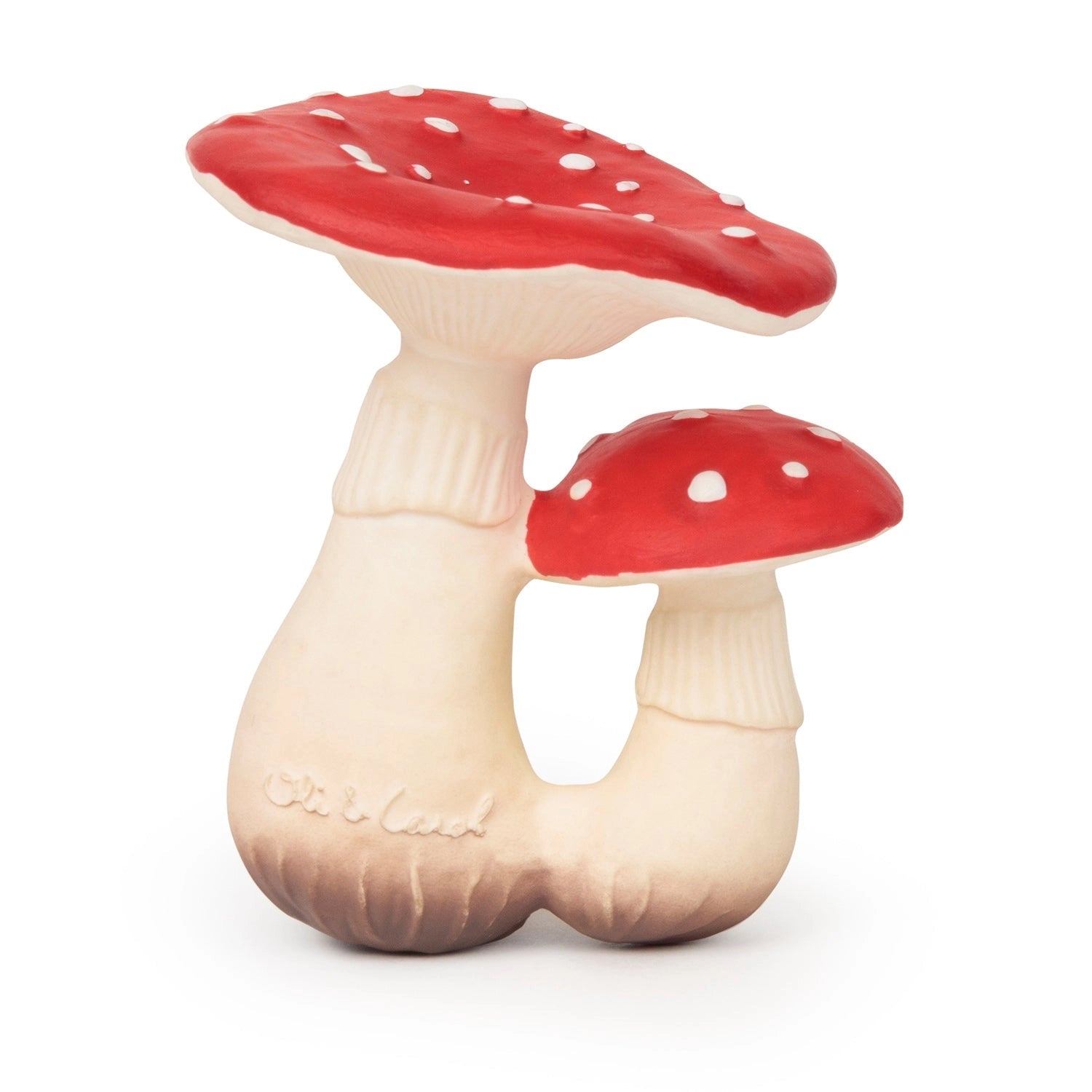 Mushroom Natural Rubber Baby Teether
