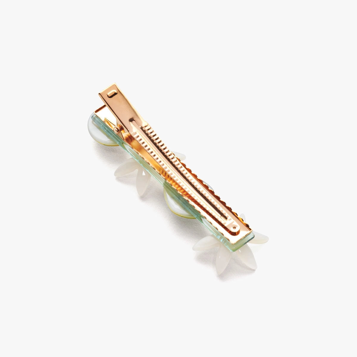Nymphaea White Lotus Flowers Acetate Hair Clip