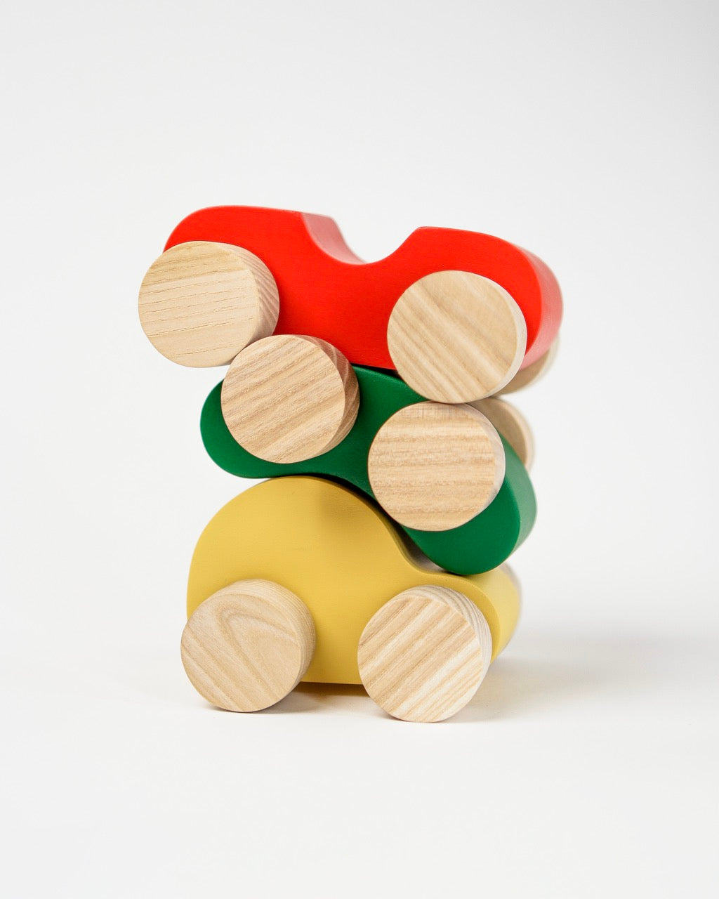 Stackable Car Set | 3 Fun Colours - Ketchup, Mustard, and Relish image 0
