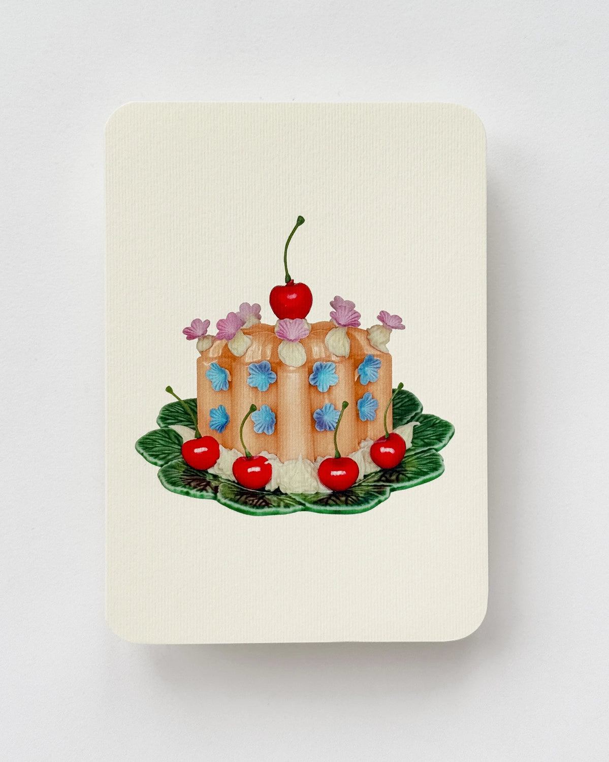 Saffron Cream Blancmange Greeting Card image 0