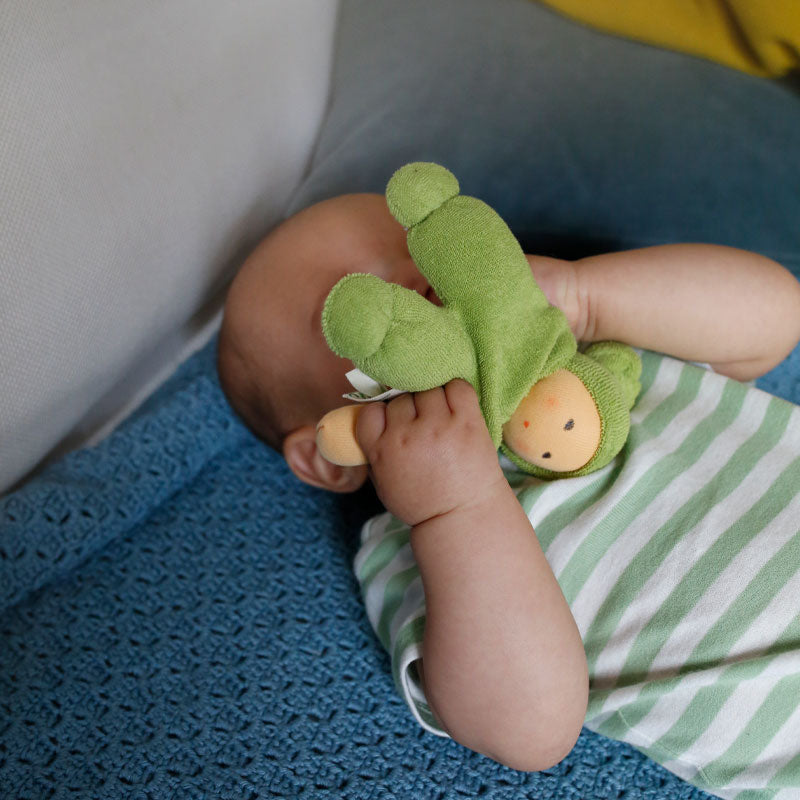 Nanchen Waldorf Rattle Doll Green