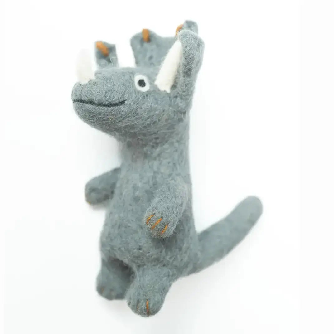 Triceratops Finger Puppet