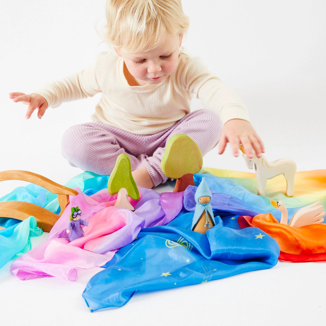 New Mini Enchanted Rainbow Playsilks