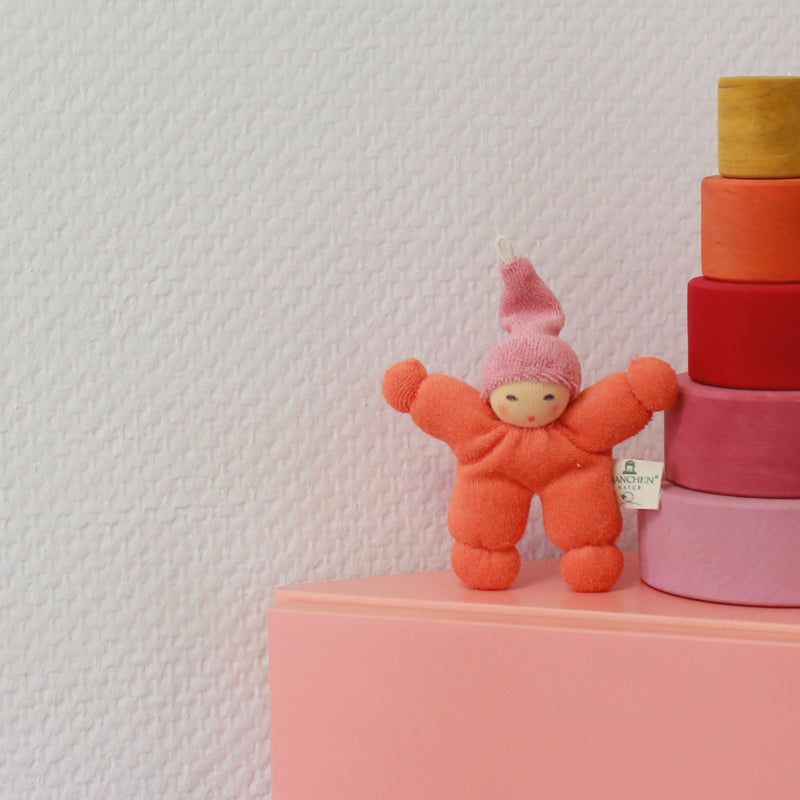 Nanchen Soothing Waldorf Rattle Doll Orange image 1