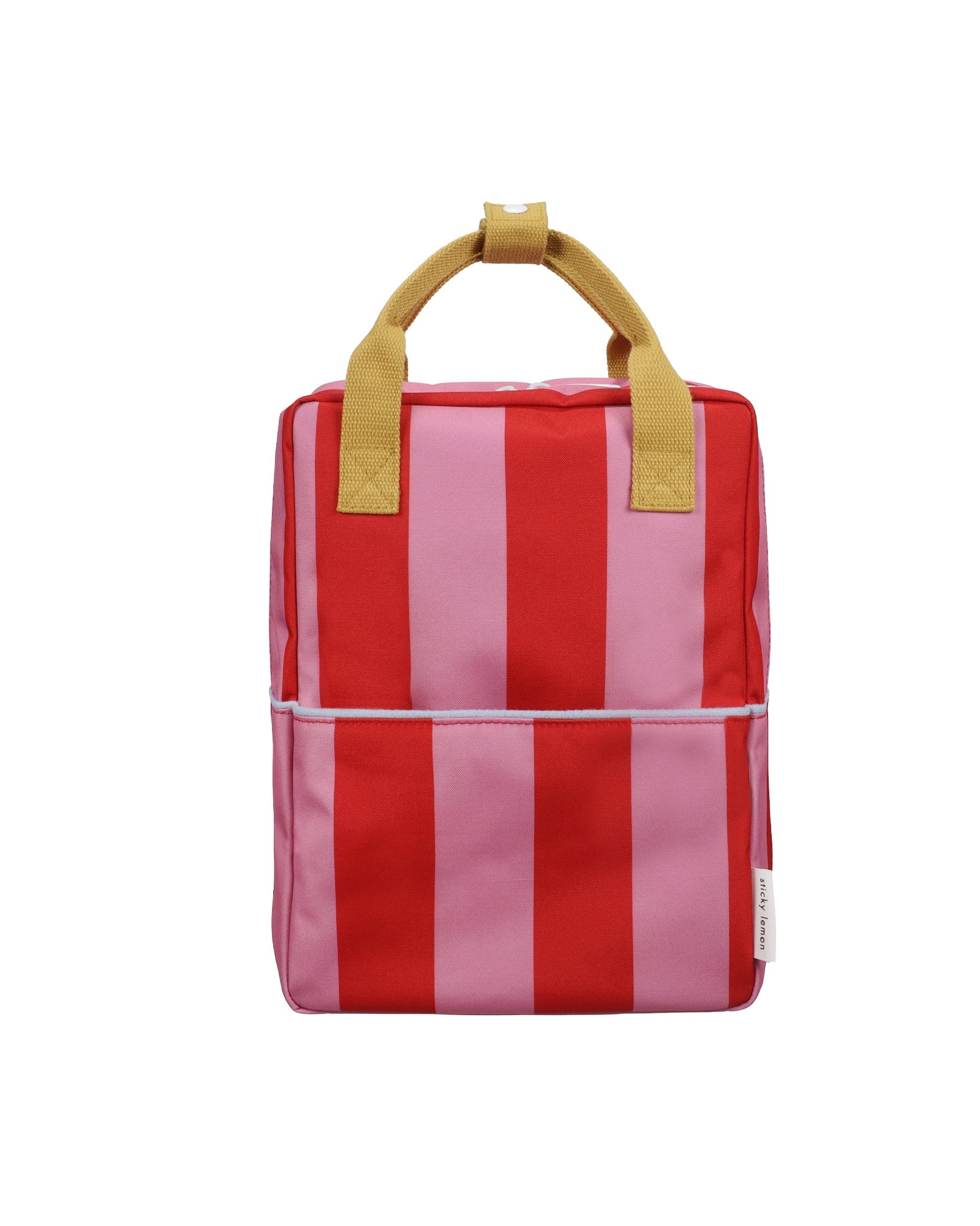 Sticky Lemon Recycled Medium Stripes Red Apple + Rosebay Pink