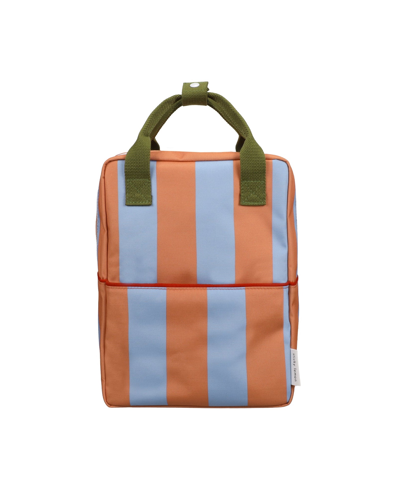 Sticky Lemon Recycled Medium Stripes Cloud Blue + Maple Whirl