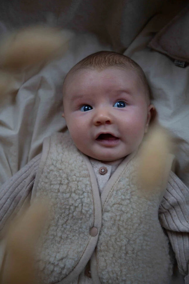 Baby Vest Lulu Light Wool Natural