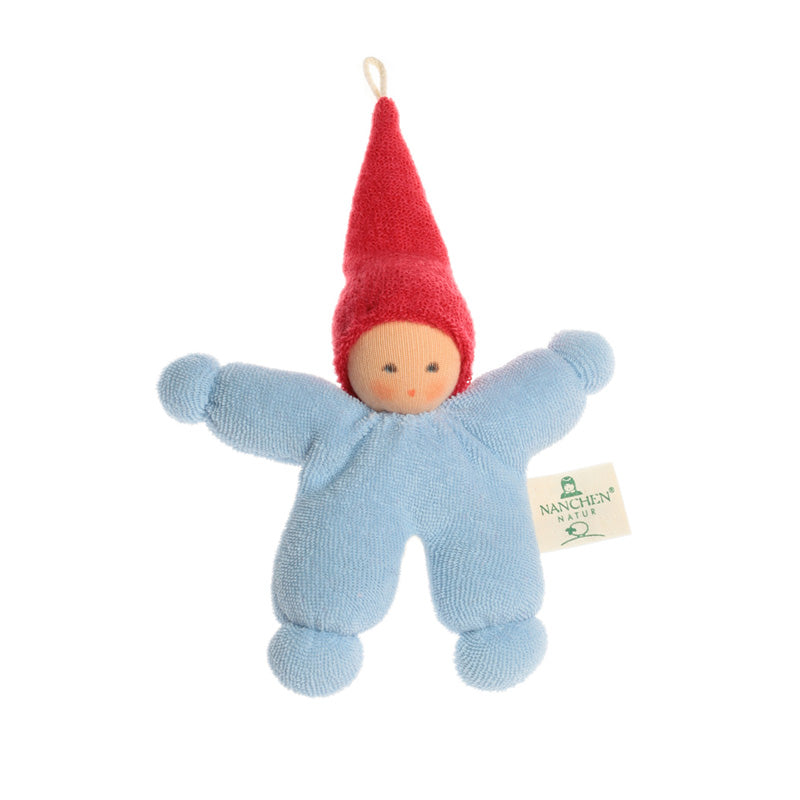 Nanchen Soothing Waldorf Rattle Doll Blue image 0