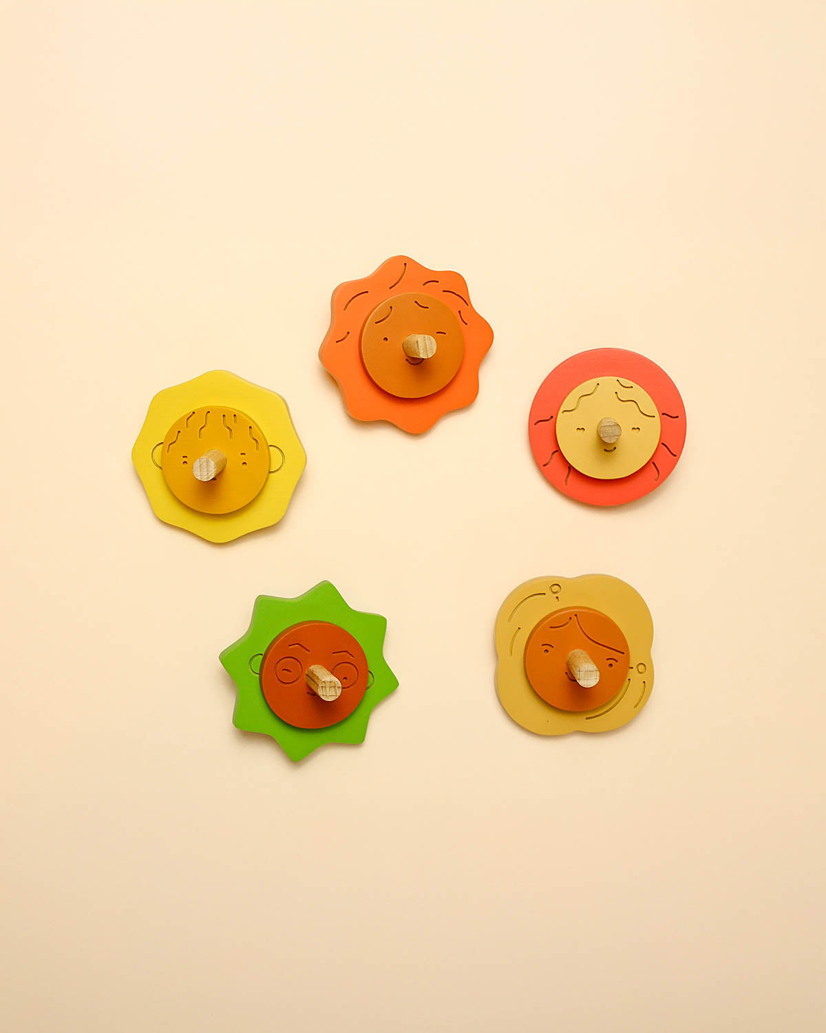 Wooden Spinning Top Breath of Wind image 1