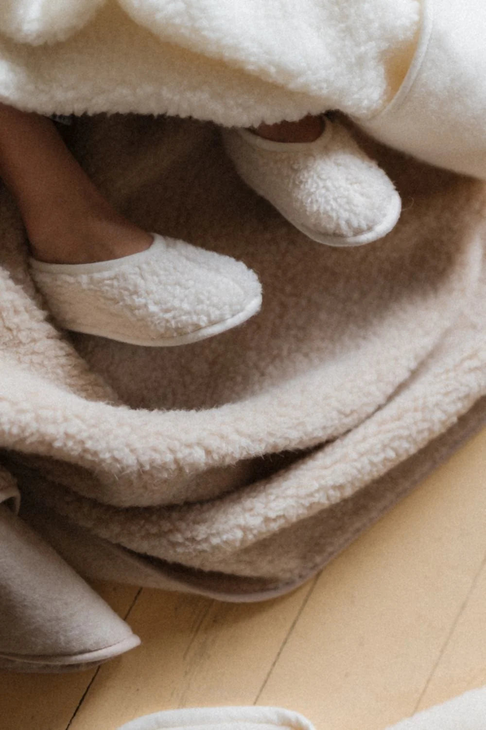 Cloudlet Kids Wool Slippers Natural