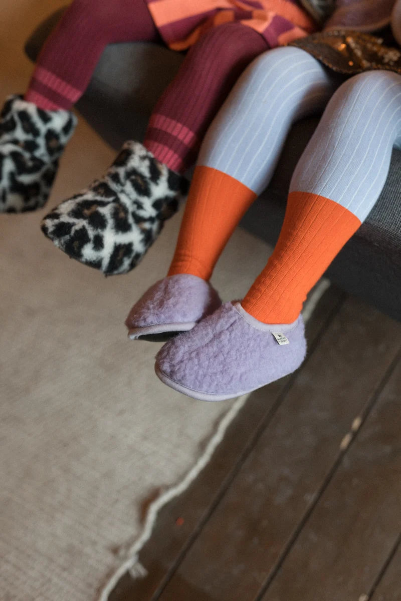 Cloudlet Kids Wool Slippers Purple