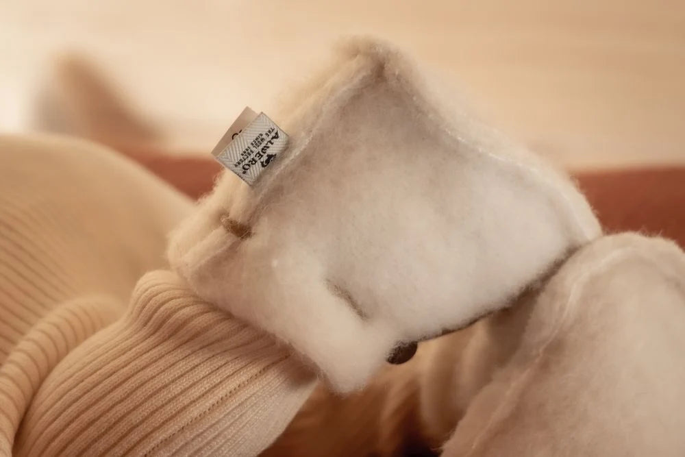 Emo Baby Wool Booties Natural
