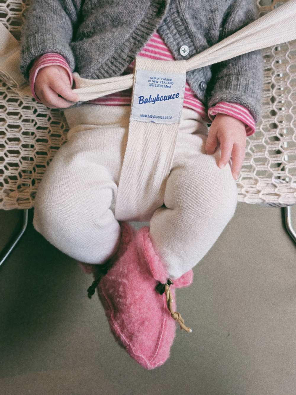 Emo Baby Wool Booties Pink