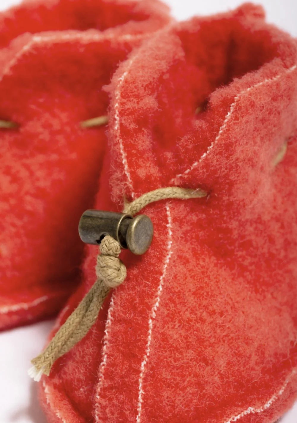 Emo Baby Wool Booties Orange