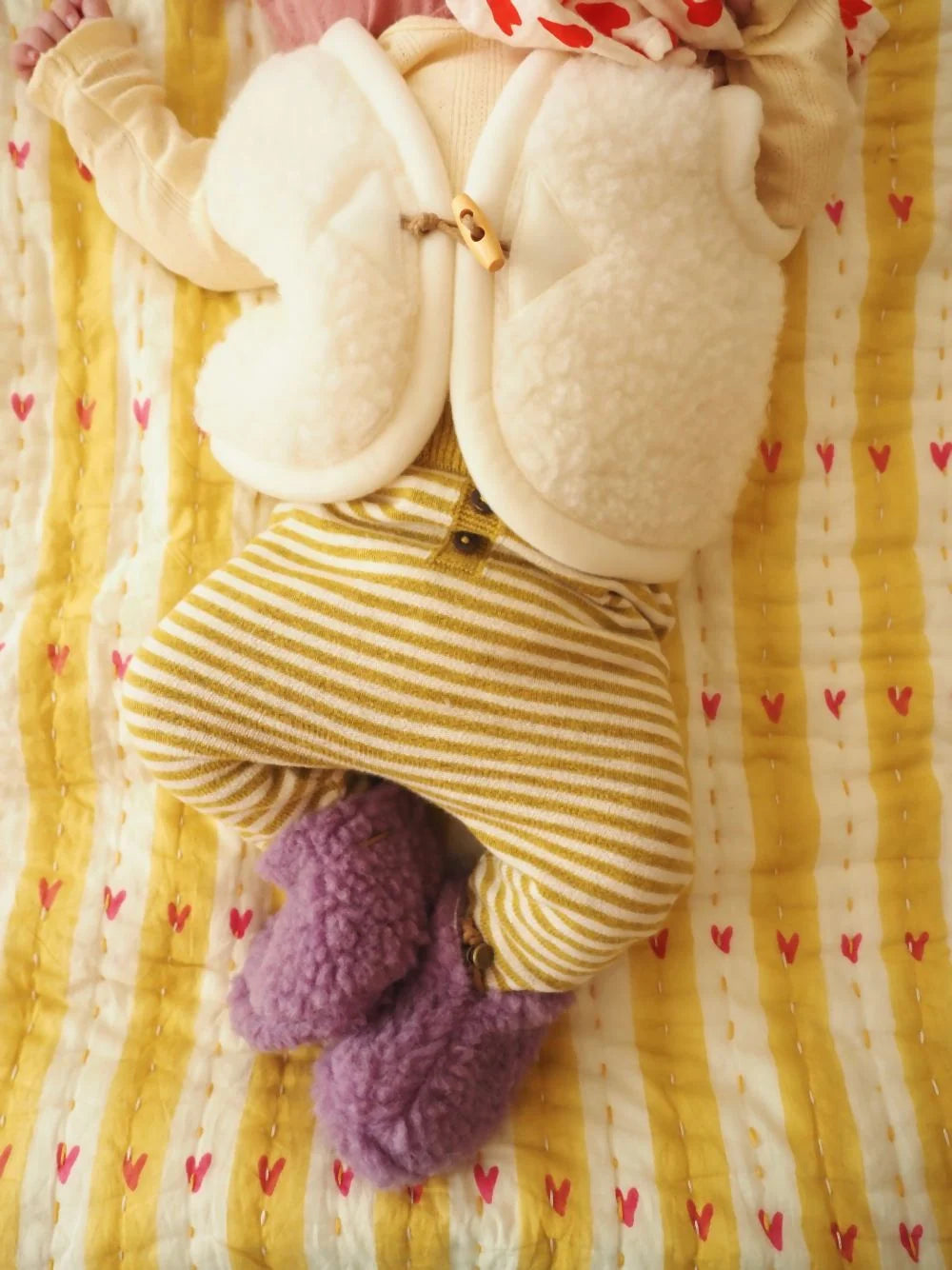 Emo Baby Wool Booties Lilac