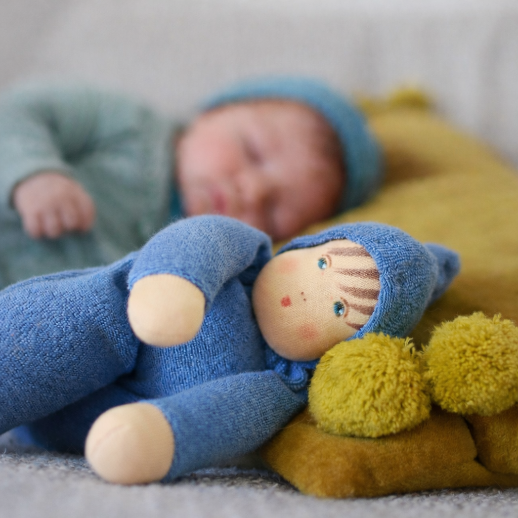 Nanchen Waldorf Schmuse Doll Dark Blue