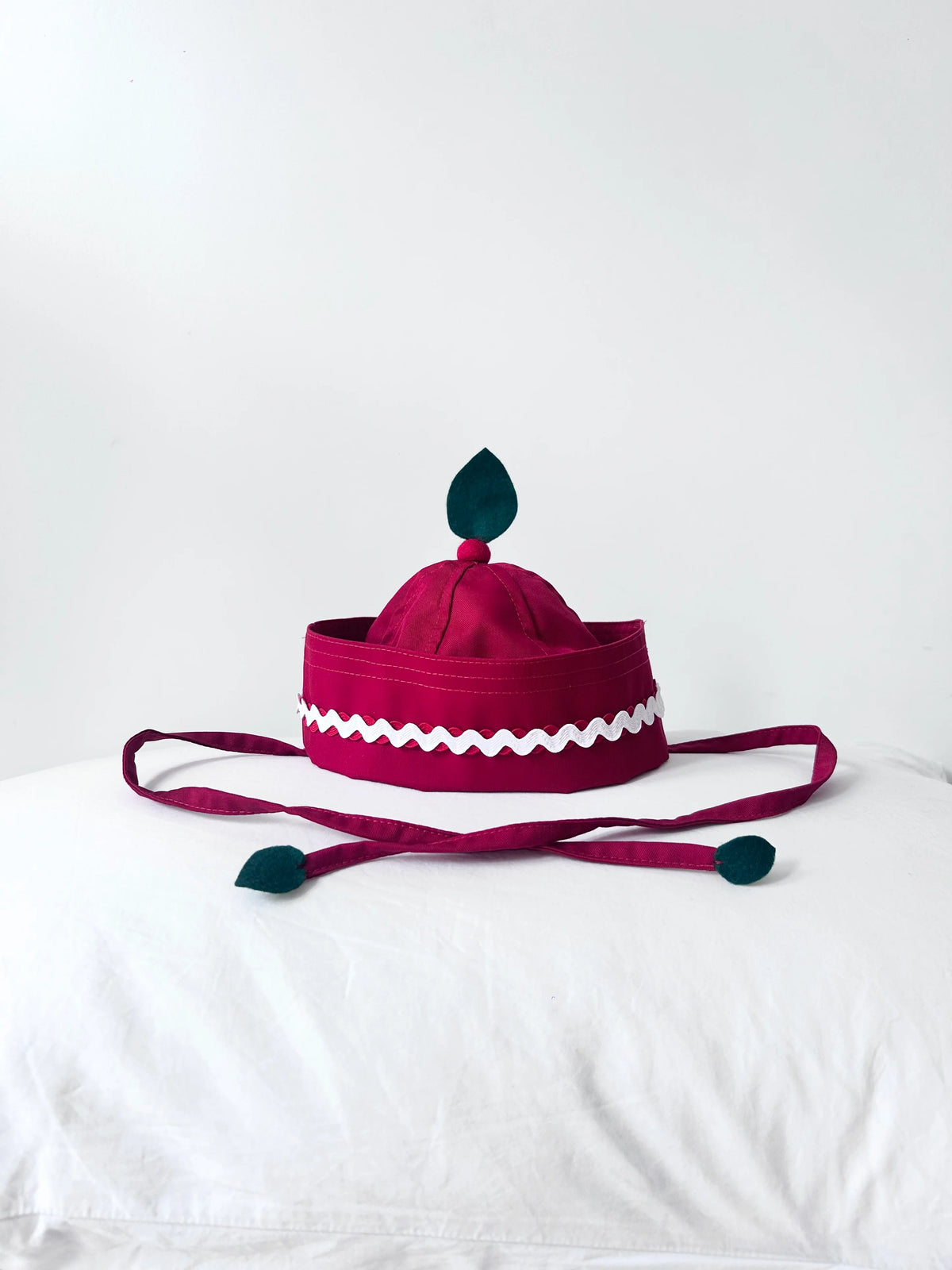 Pompon Cucu Red Apple Sailor Hat