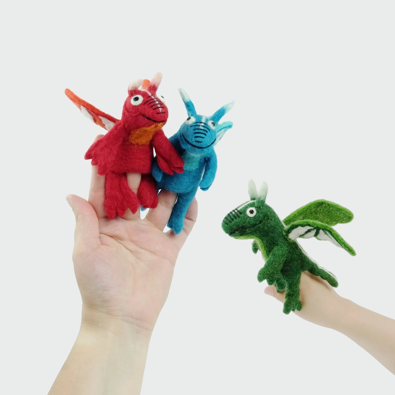Dragon Green Finger Puppet image 1
