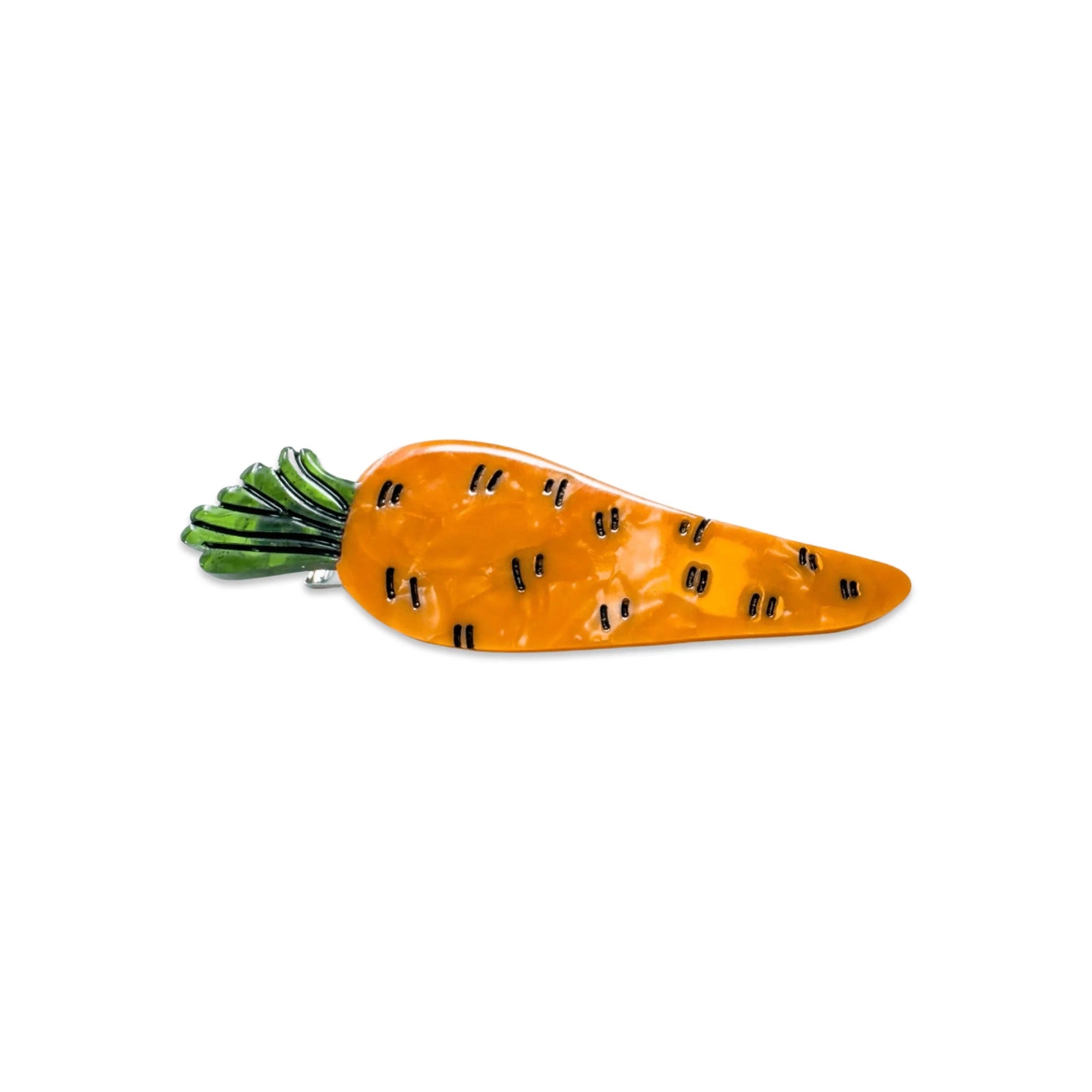 Carrot Alligator Hair Clip Set image 3
