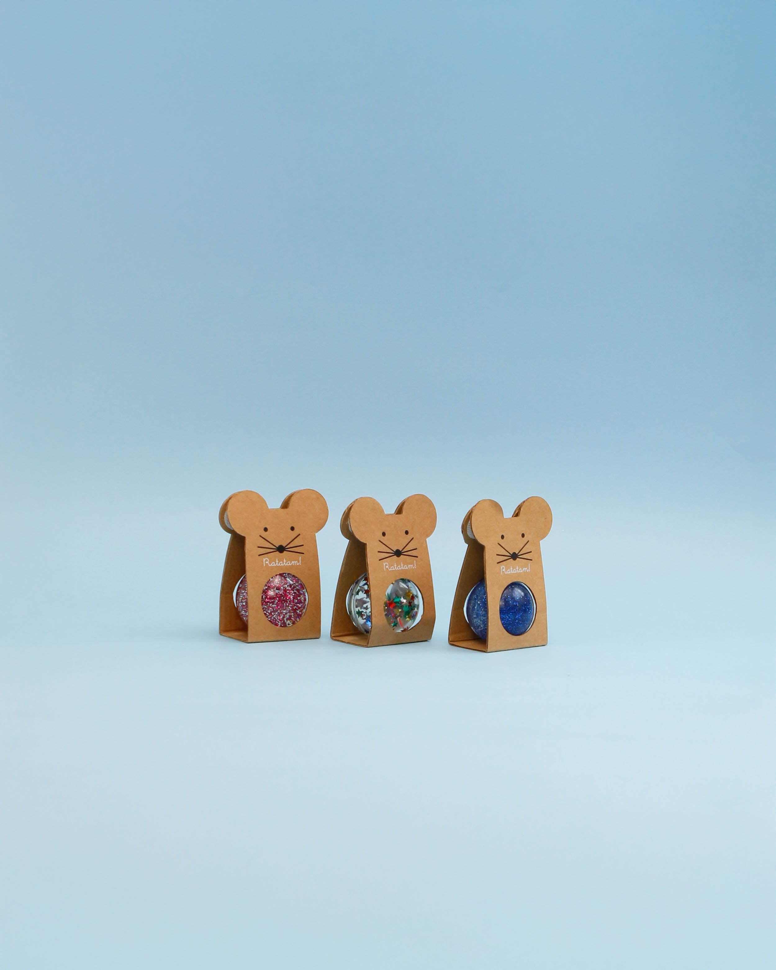 Glitter Blue Mouse Bouncing Ball image 3