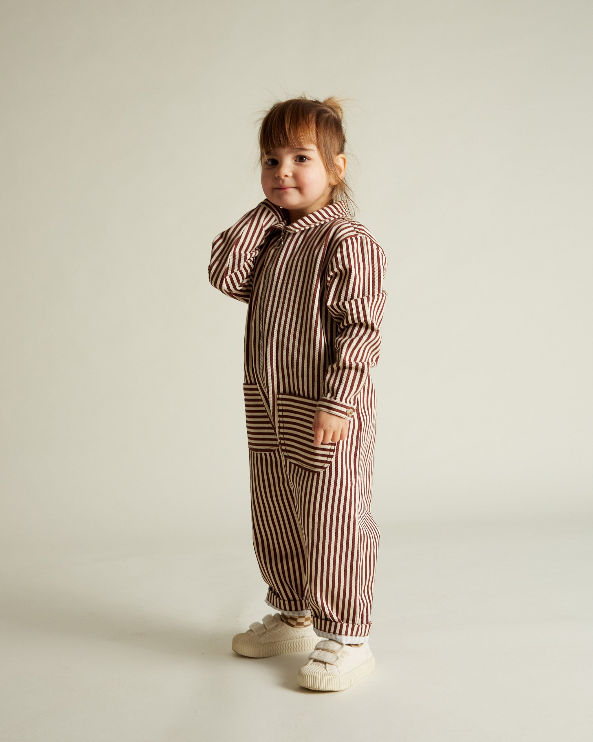 Syd Maroon Stripe Boilersuit image 2
