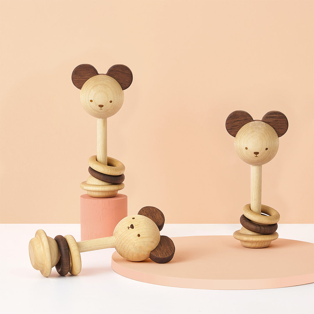 Nice to Michu Baby Rattle | Wooden Toys image 2