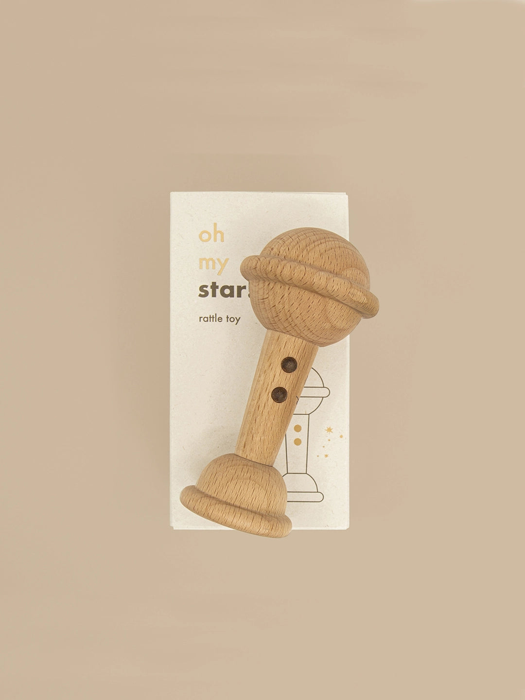 Oh My Star Baby Rattle | Wooden Toys image 0