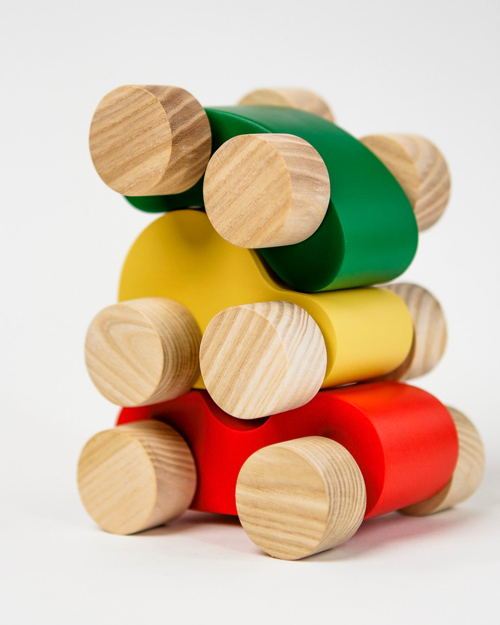 Stackable Car Set | 3 Fun Colours - Ketchup, Mustard, and Relish image 1