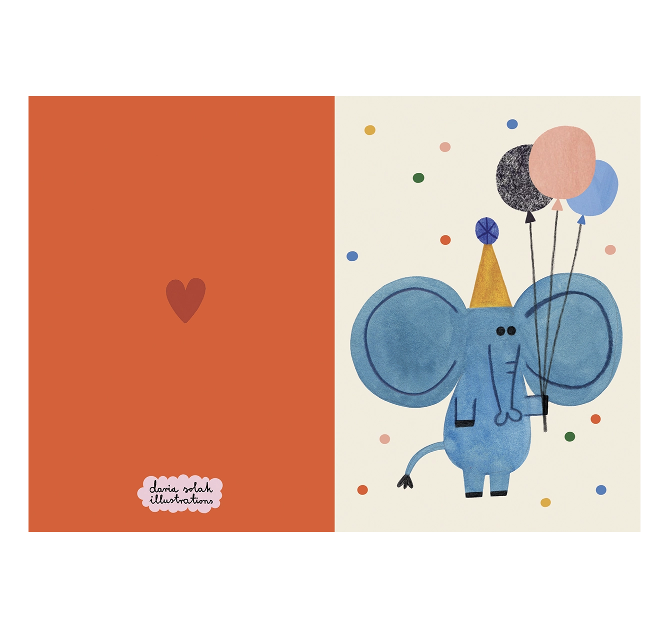 Party Elephant Card