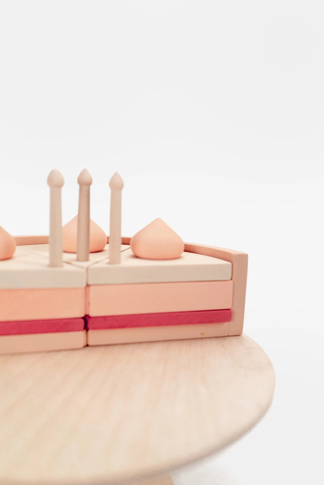 Wooden Stackable Strawberry Cake