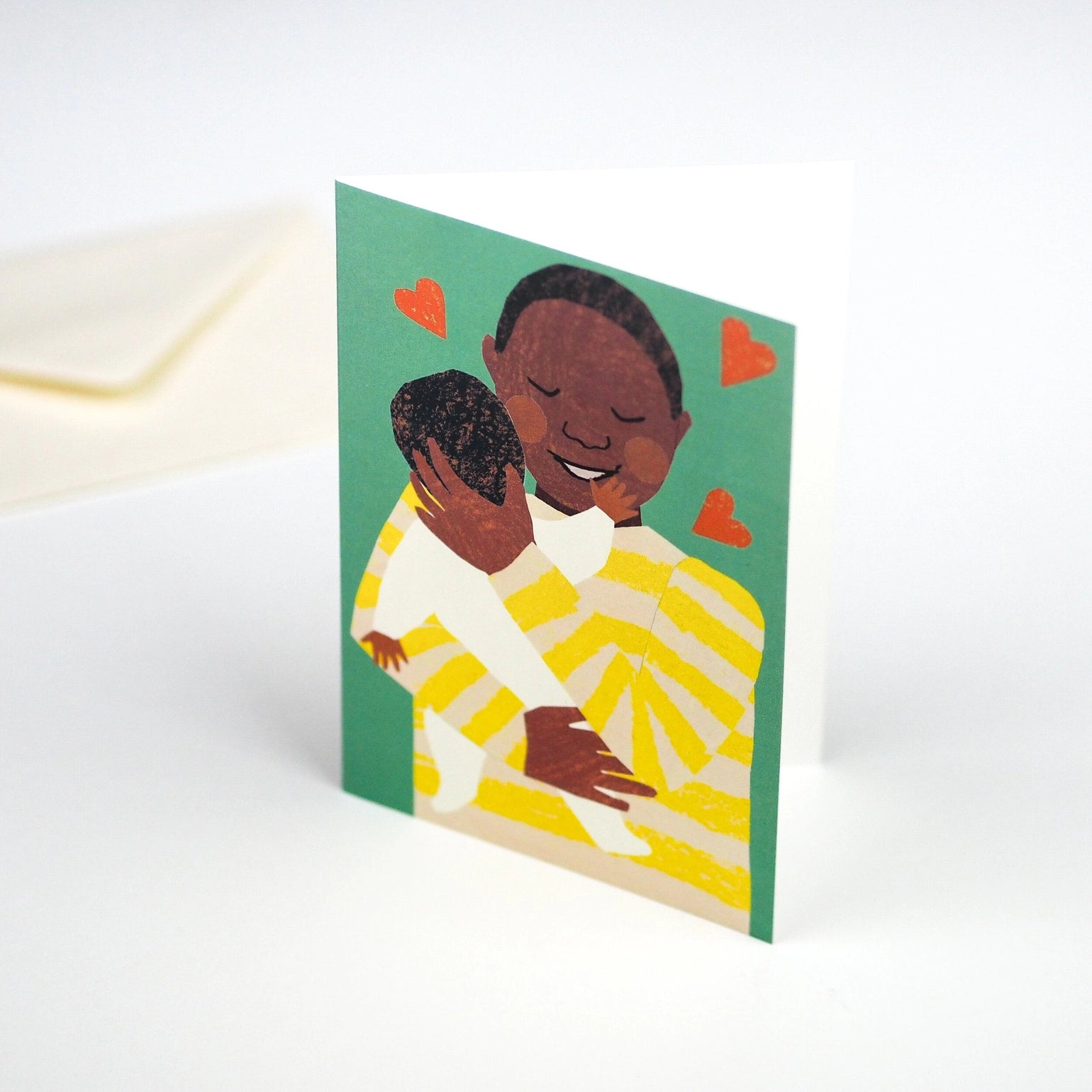 New Baby Cuddle Card Green