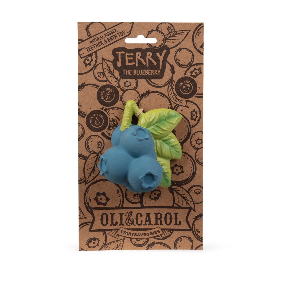Blueberry Natural Rubber Baby Teether
