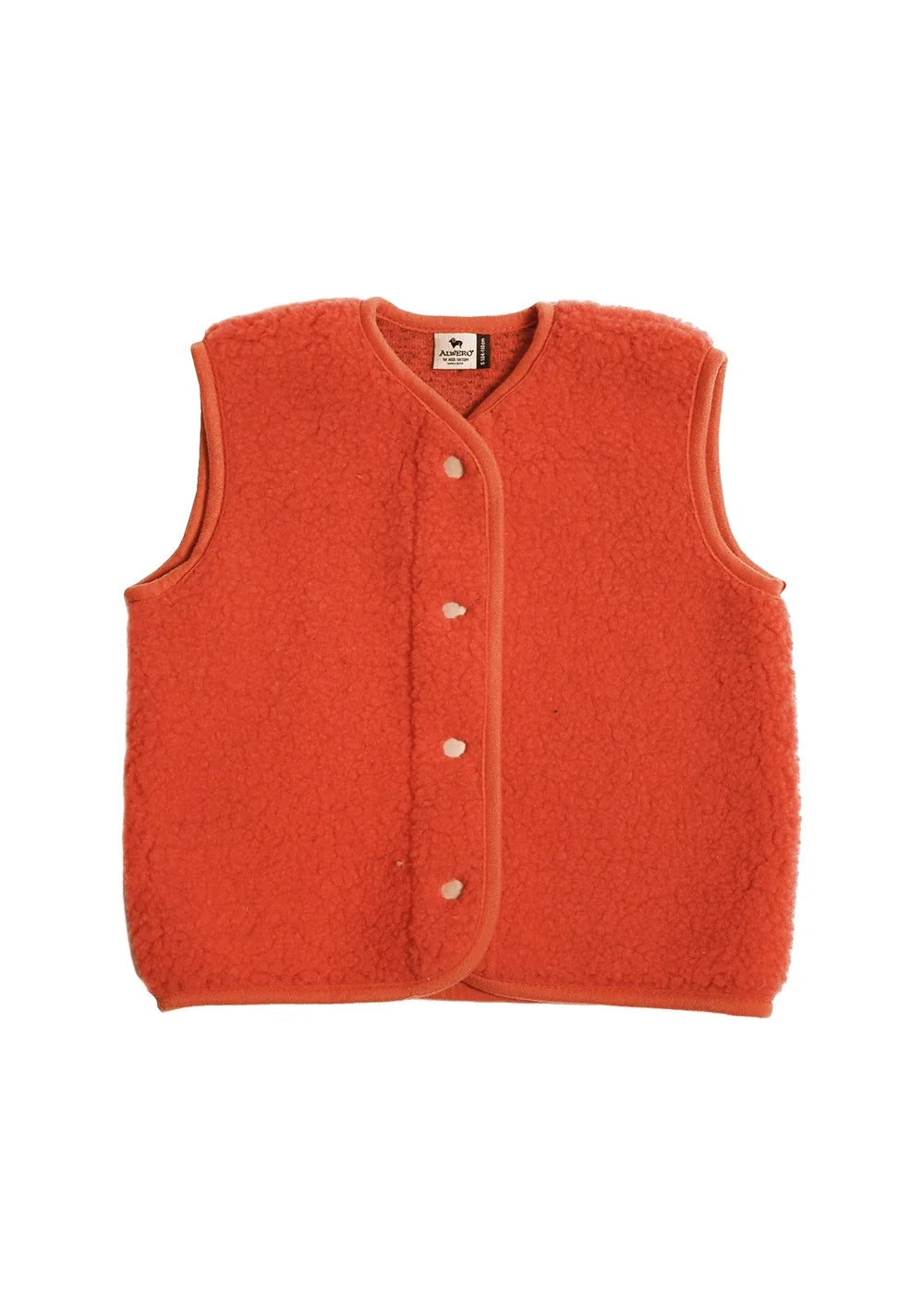 Kids Vest Light Wool Orange
