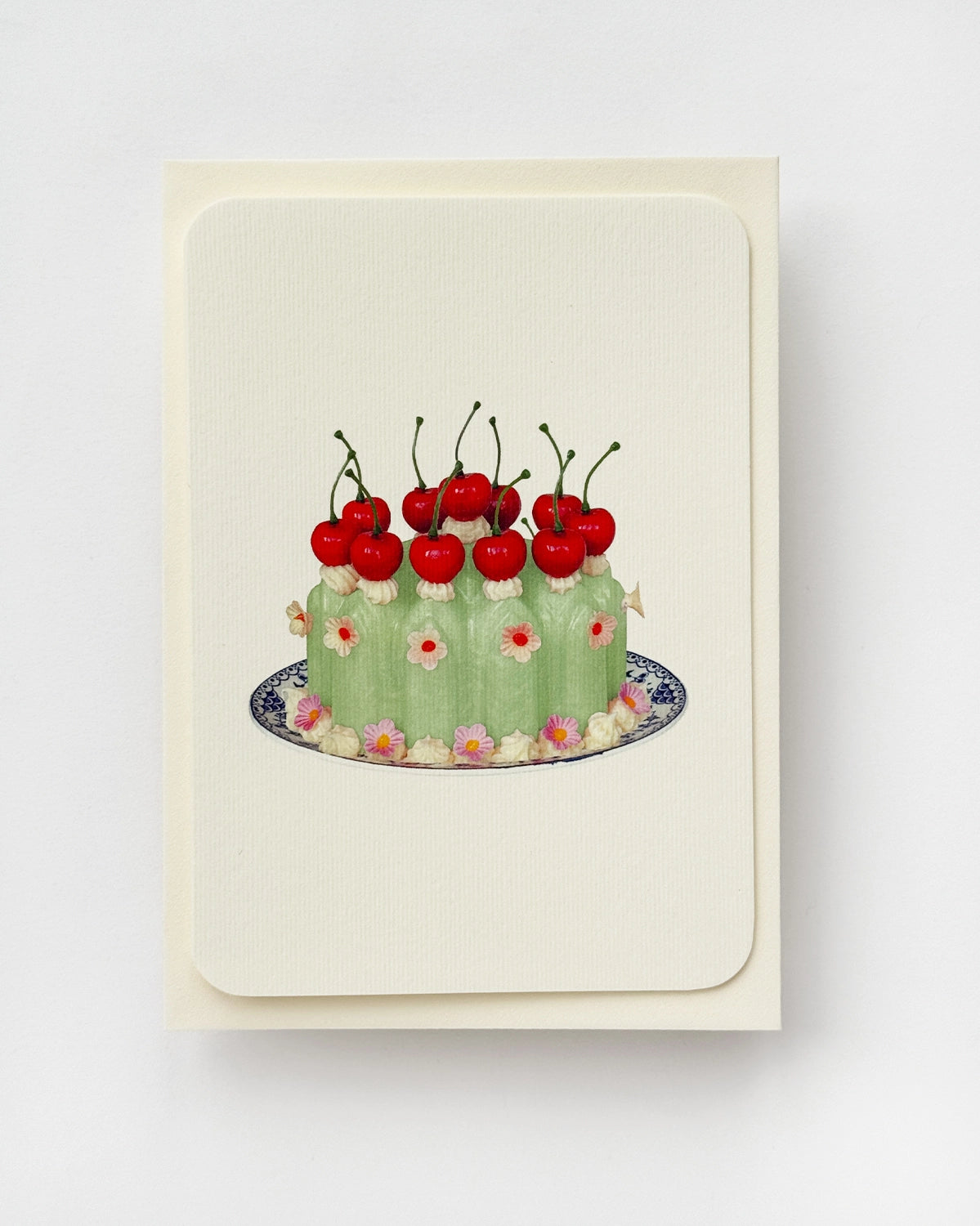 Chartreuse Cream Blancmange Greeting Card image 1
