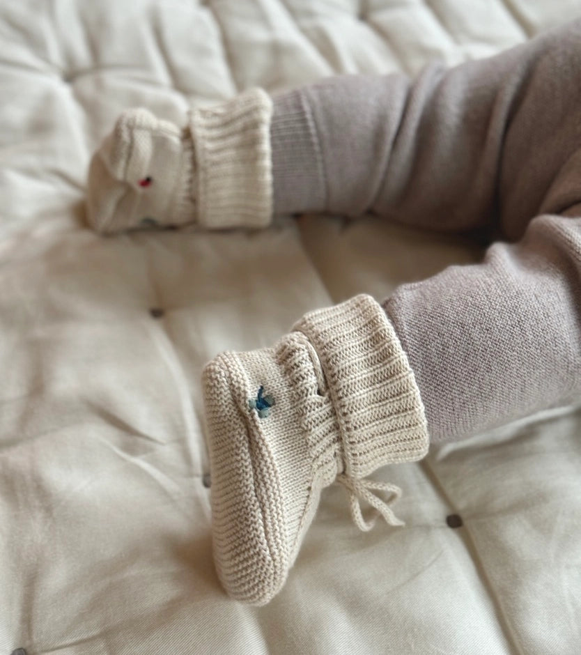 Baby Knitted Clover Booties image 6