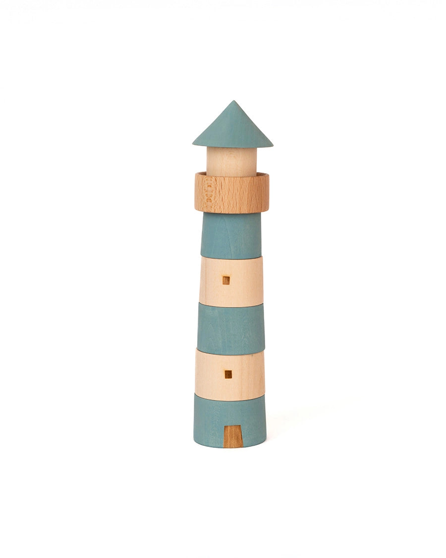 Wooden Lighthouse Stackable