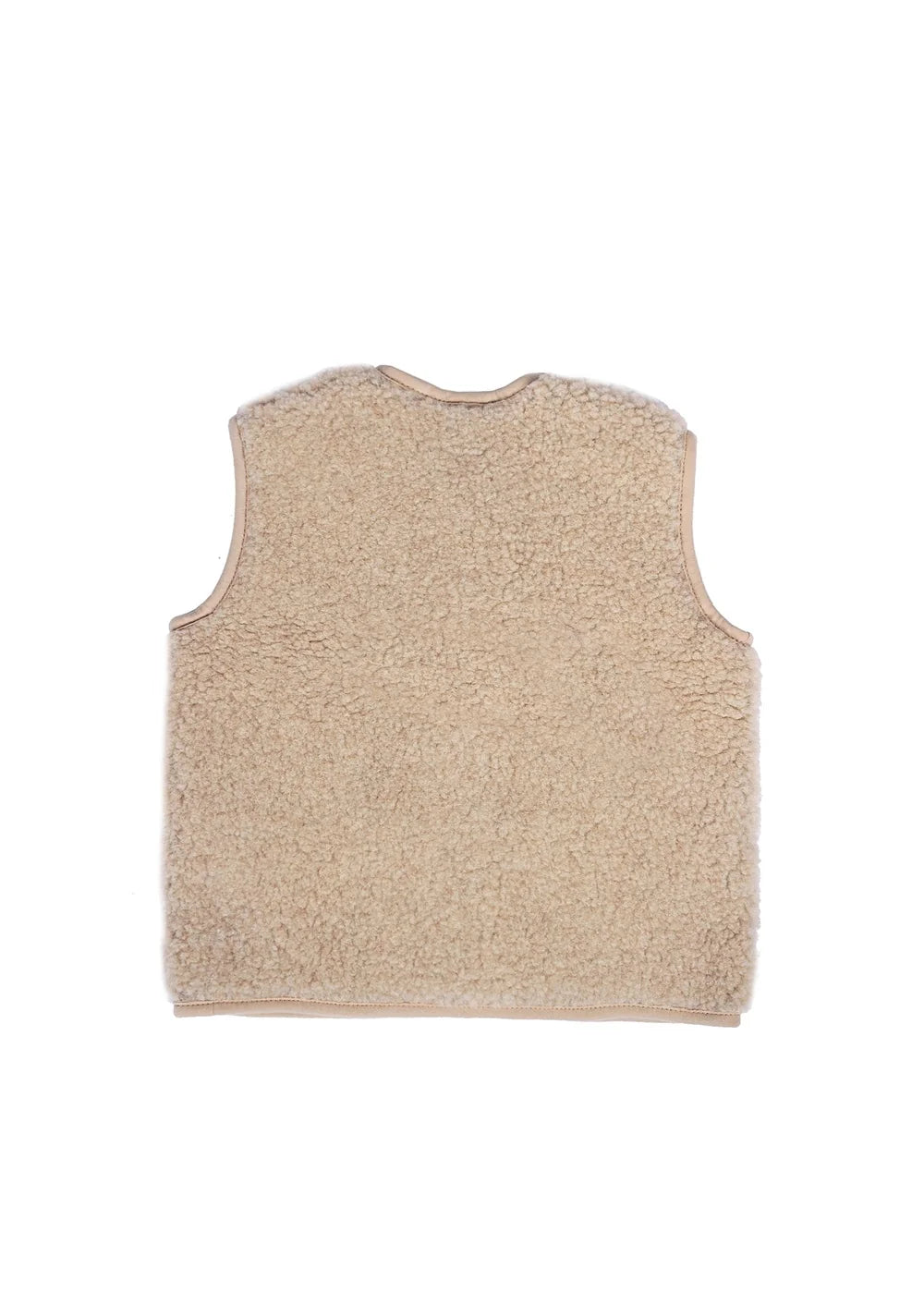 Kids Vest Light Wool Natural