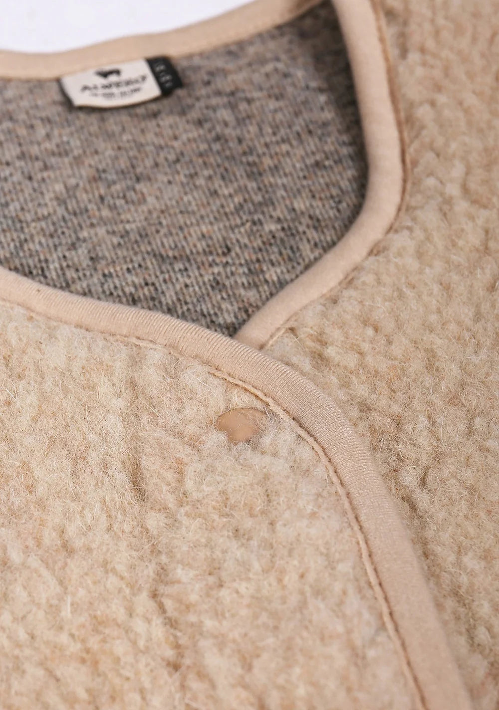 Kids Vest Light Wool Natural