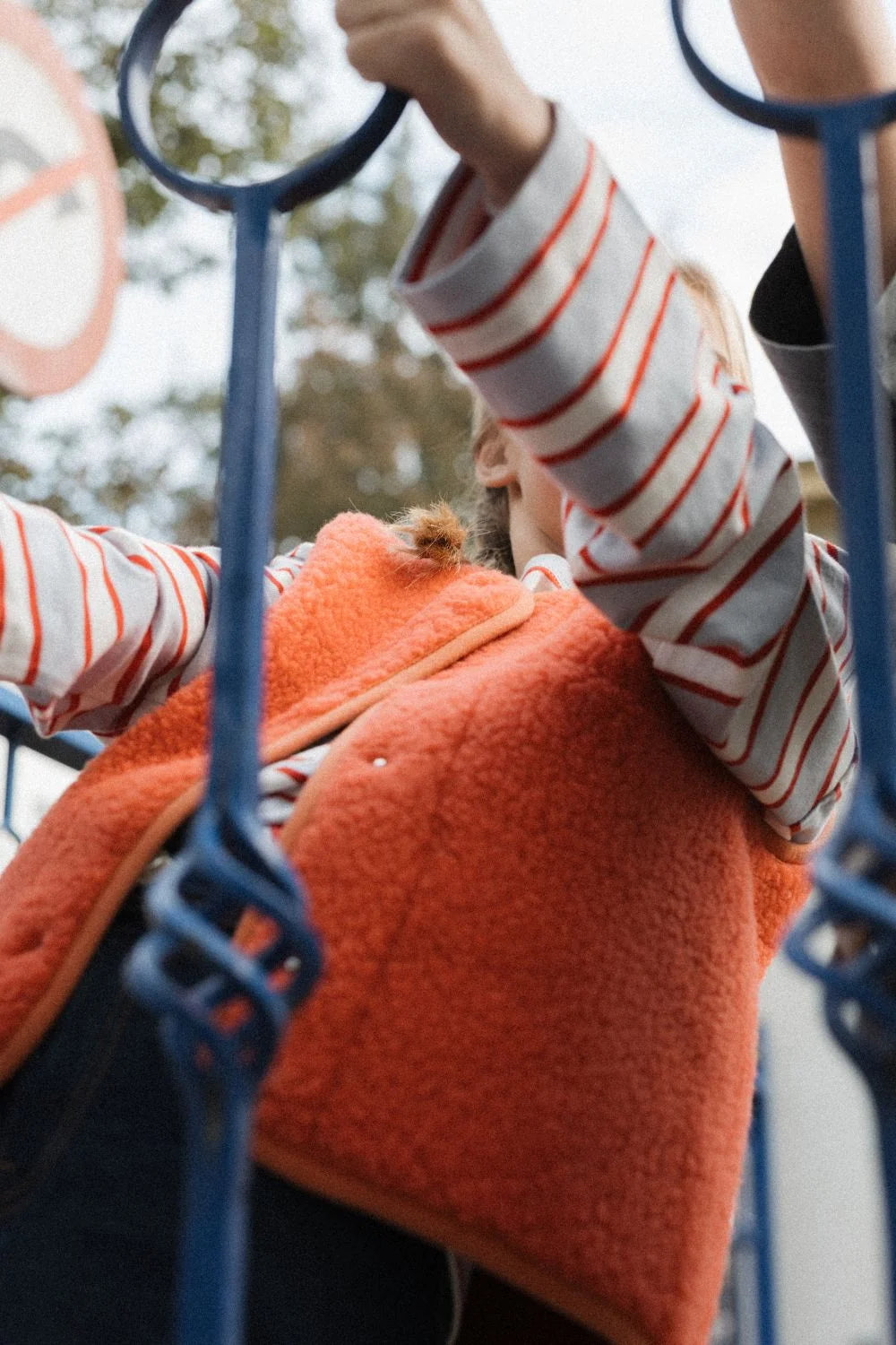 Kids Vest Light Wool Orange