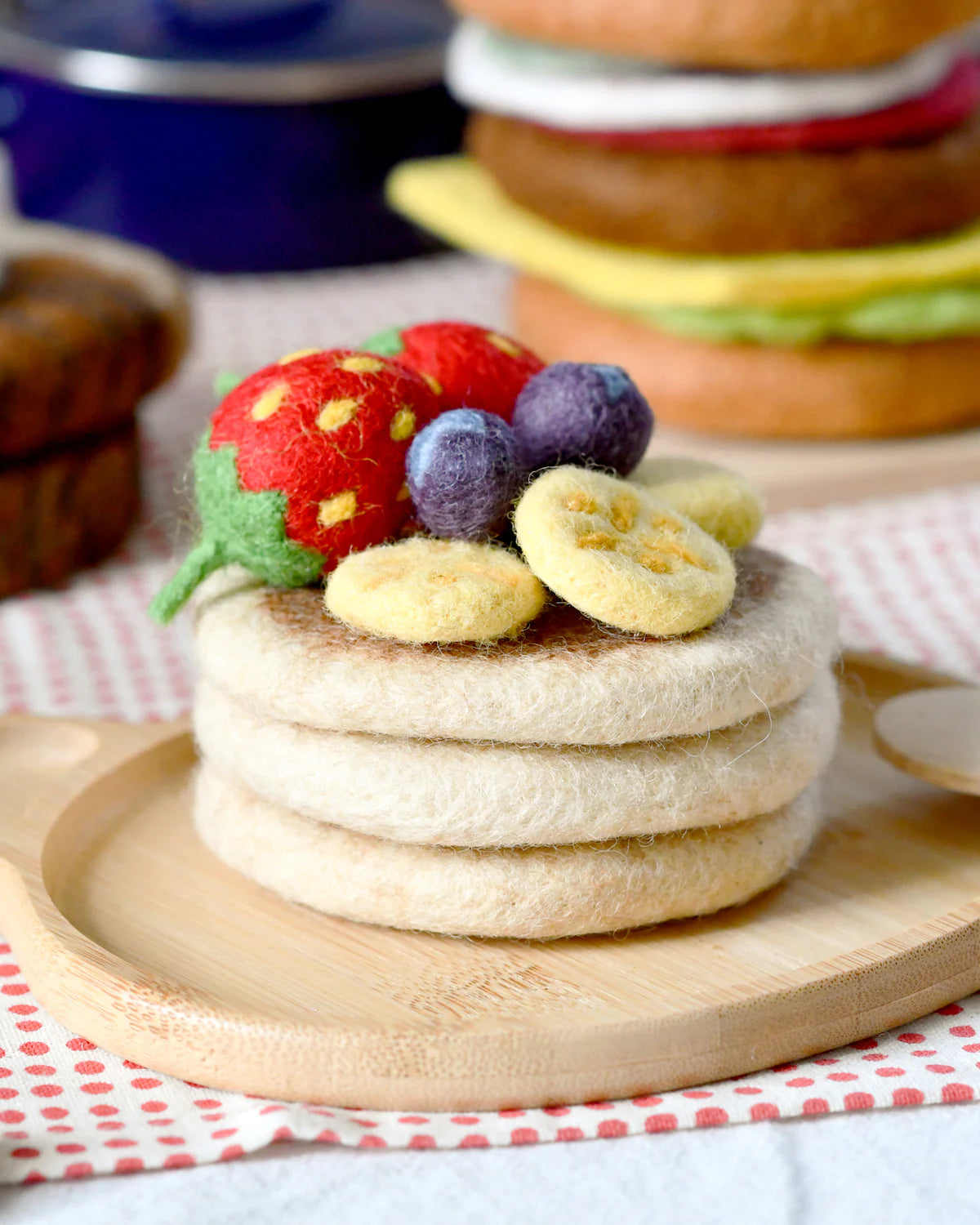 Pancake Stack with Fruits image 3