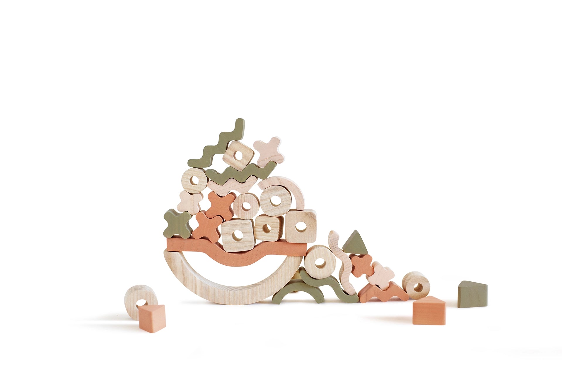 Stacking Balancing Wooden Game | Colour image 4