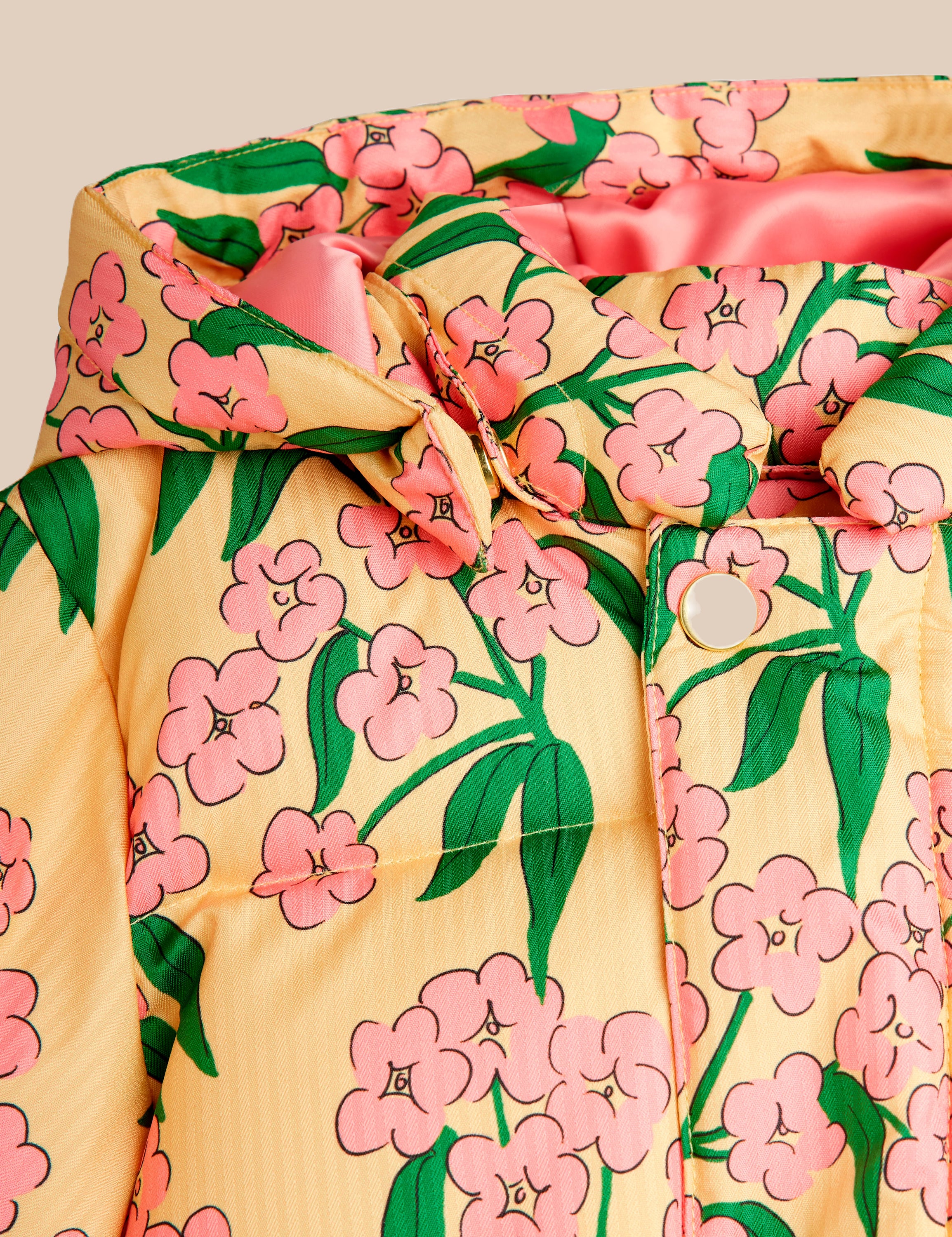 Alpine Flowers Hooded Puffer Jacket image 3