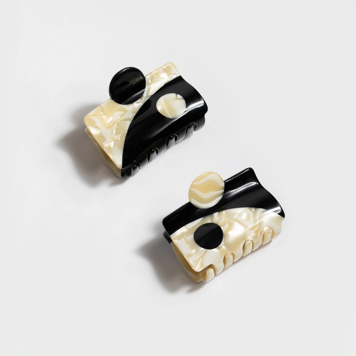 Yin Yang Acetate Hair Claw Clips