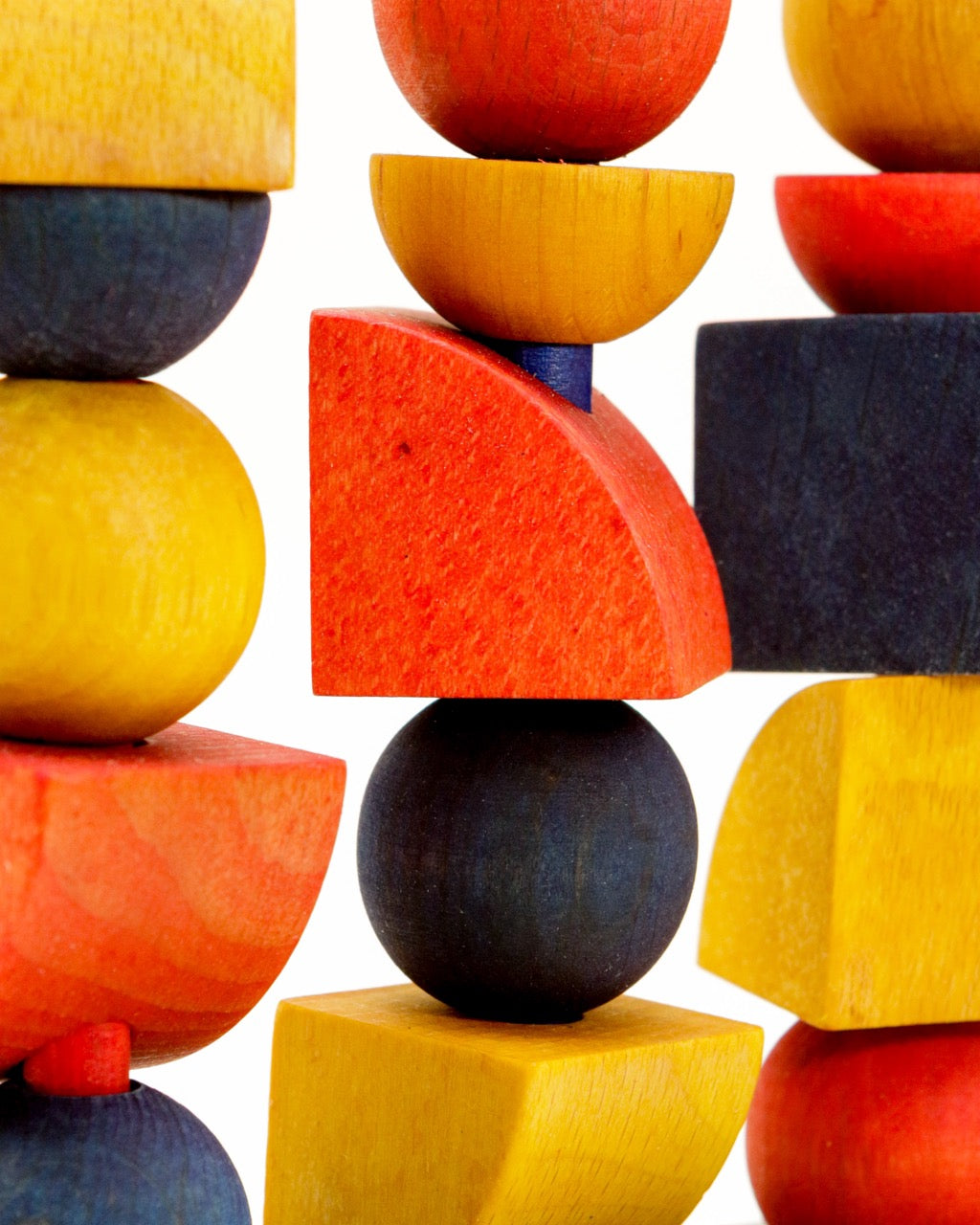 Modern Wooden Stacking Toy Y image 1