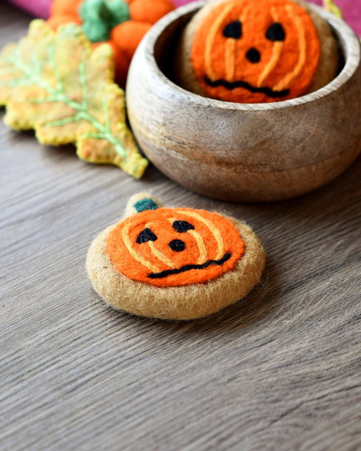 Felt Frazzled Pumpkin Cookie image 3