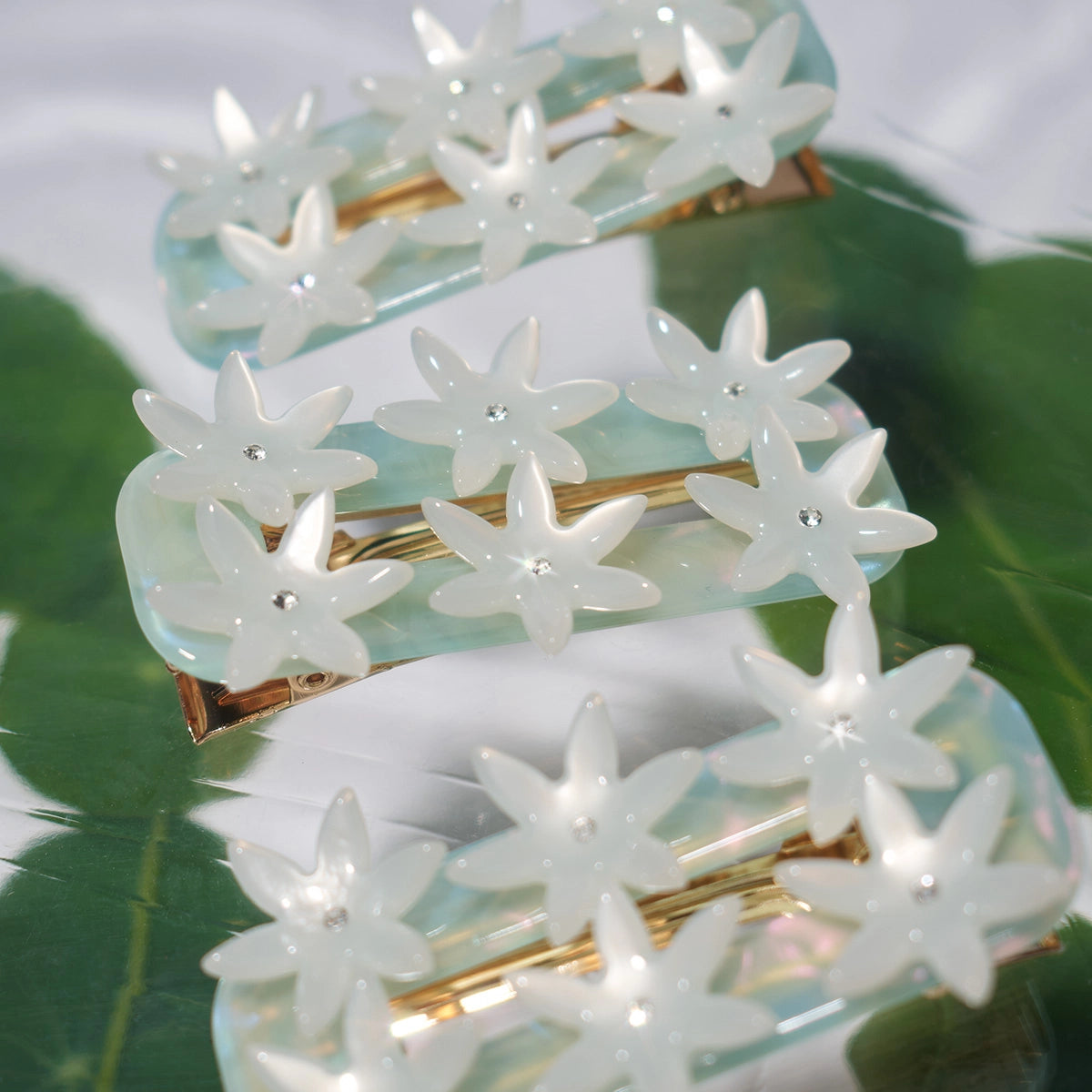 Undine Lotus Flower Alligator Hair Clip