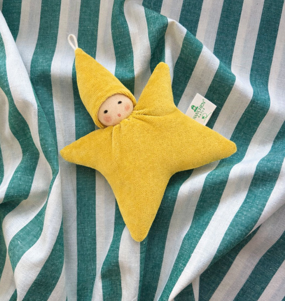 Nanchen Baby Rattle Star Yellow