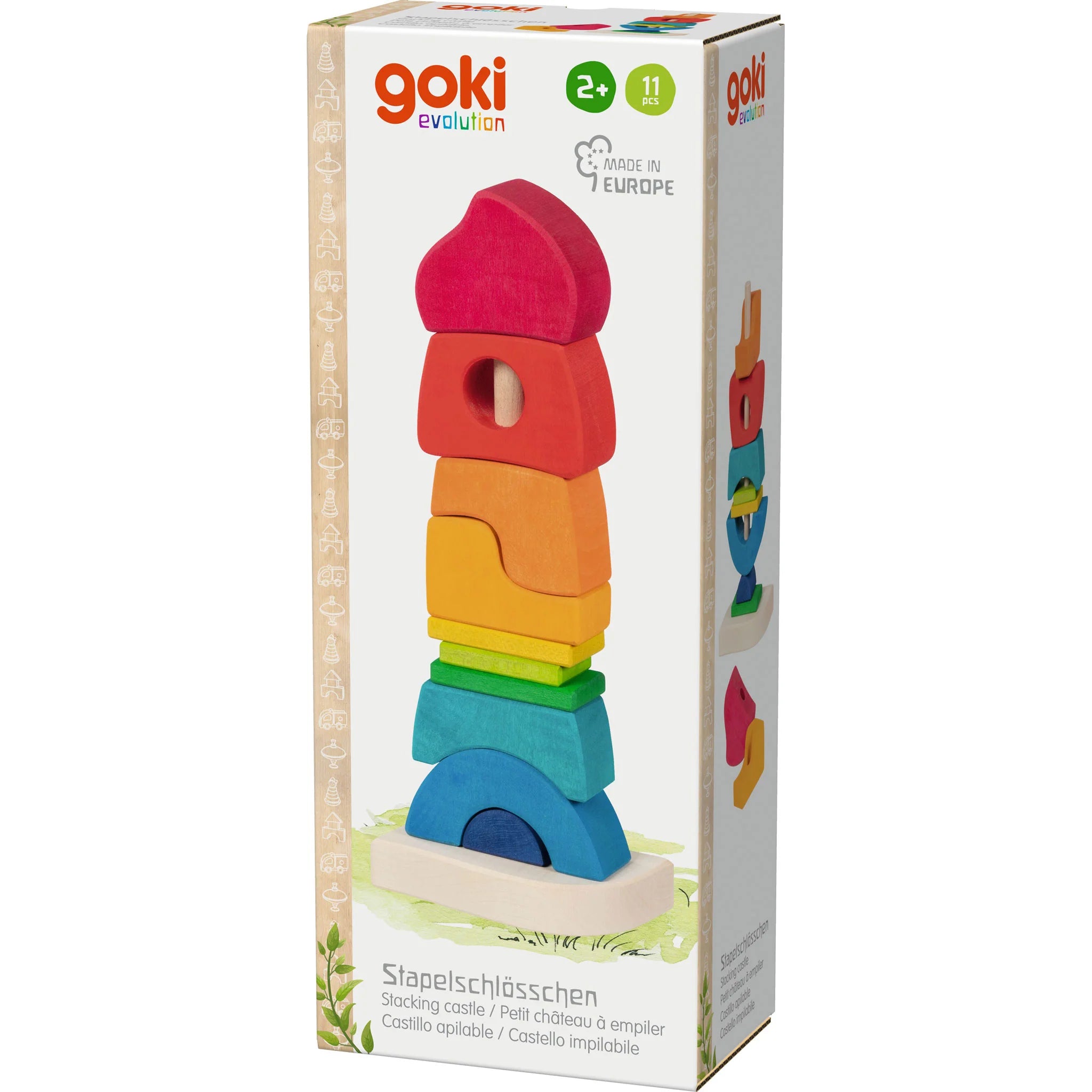Wooden Stacking Castle